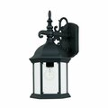 Designers Fountain Erving 16.25in Black 1-Light Outdoor Line Voltage Wall Sconce, Bulb Not Included 2971-BK